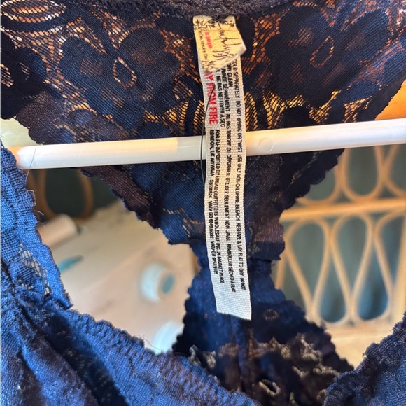Free People Lace Bralette - Dark Blue - Picture 3 of 4